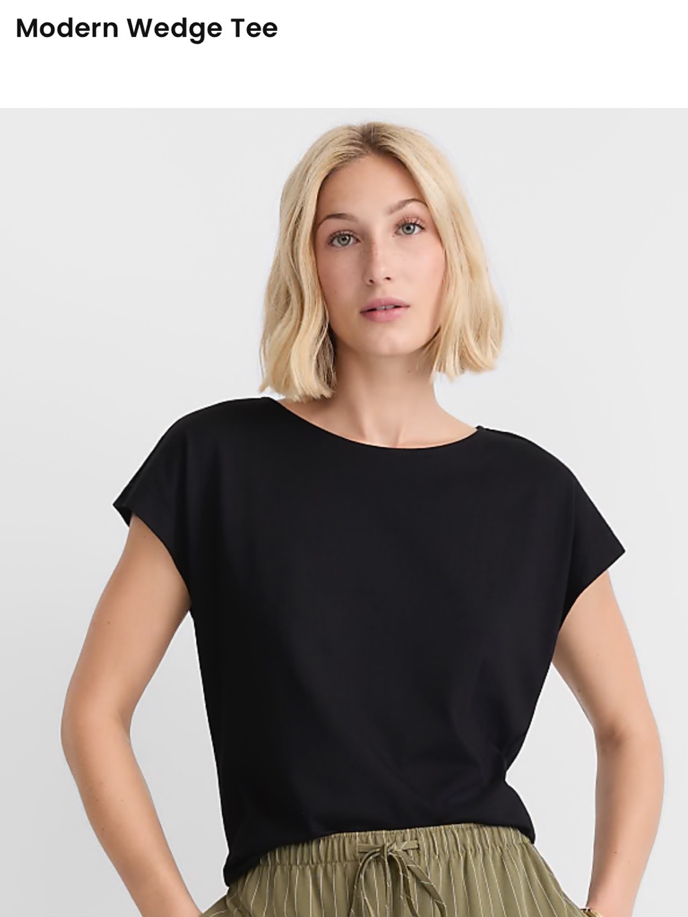 NWT LOFT bundle of four (4) Modern Wedge Tee shirts, size Large - Picture 5 of 7